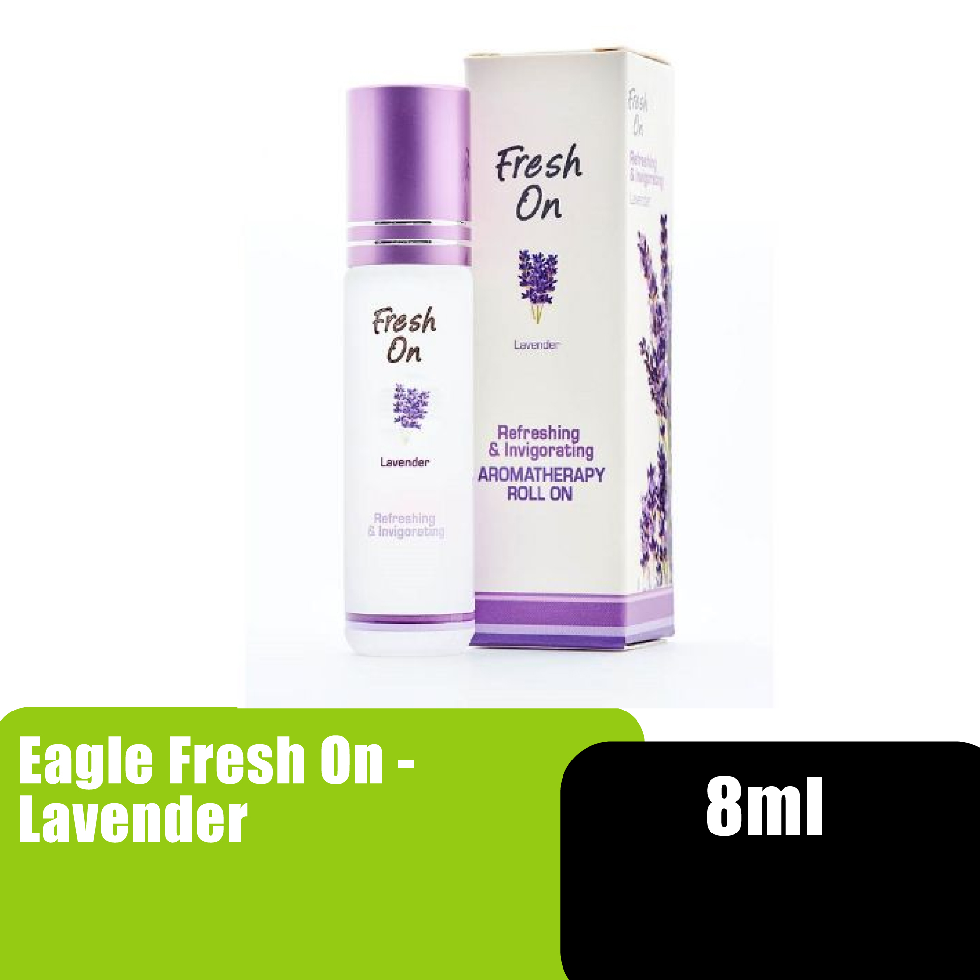 Eagle Fresh On Roll on Aromatherapy Oil 8ml - Lavender / 滚珠薰衣草精油 (Calms Sences & Reduces Anxiety)