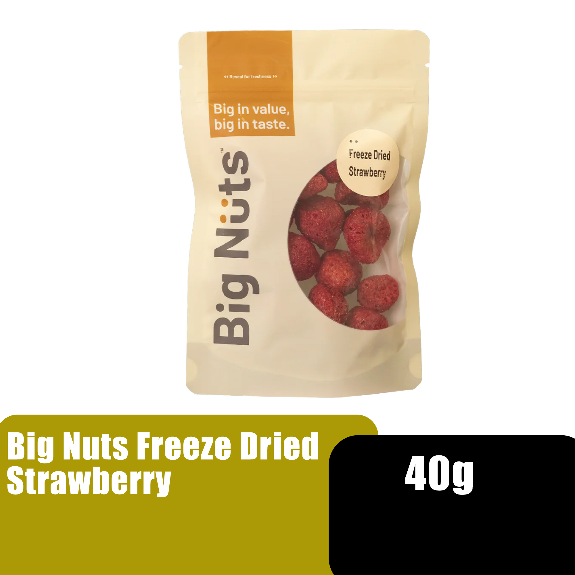 BIG NUTS FREEZE FRIED STRAWBERRY 60G ###