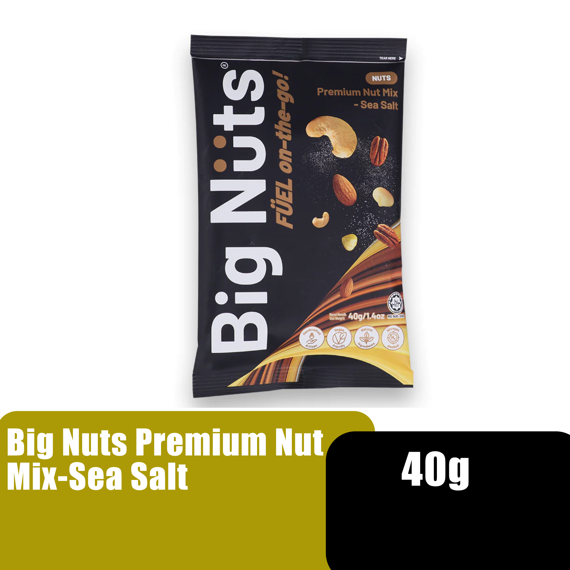 BIG NUTS PREMIUM NUT MIX - SEA SALT 40G