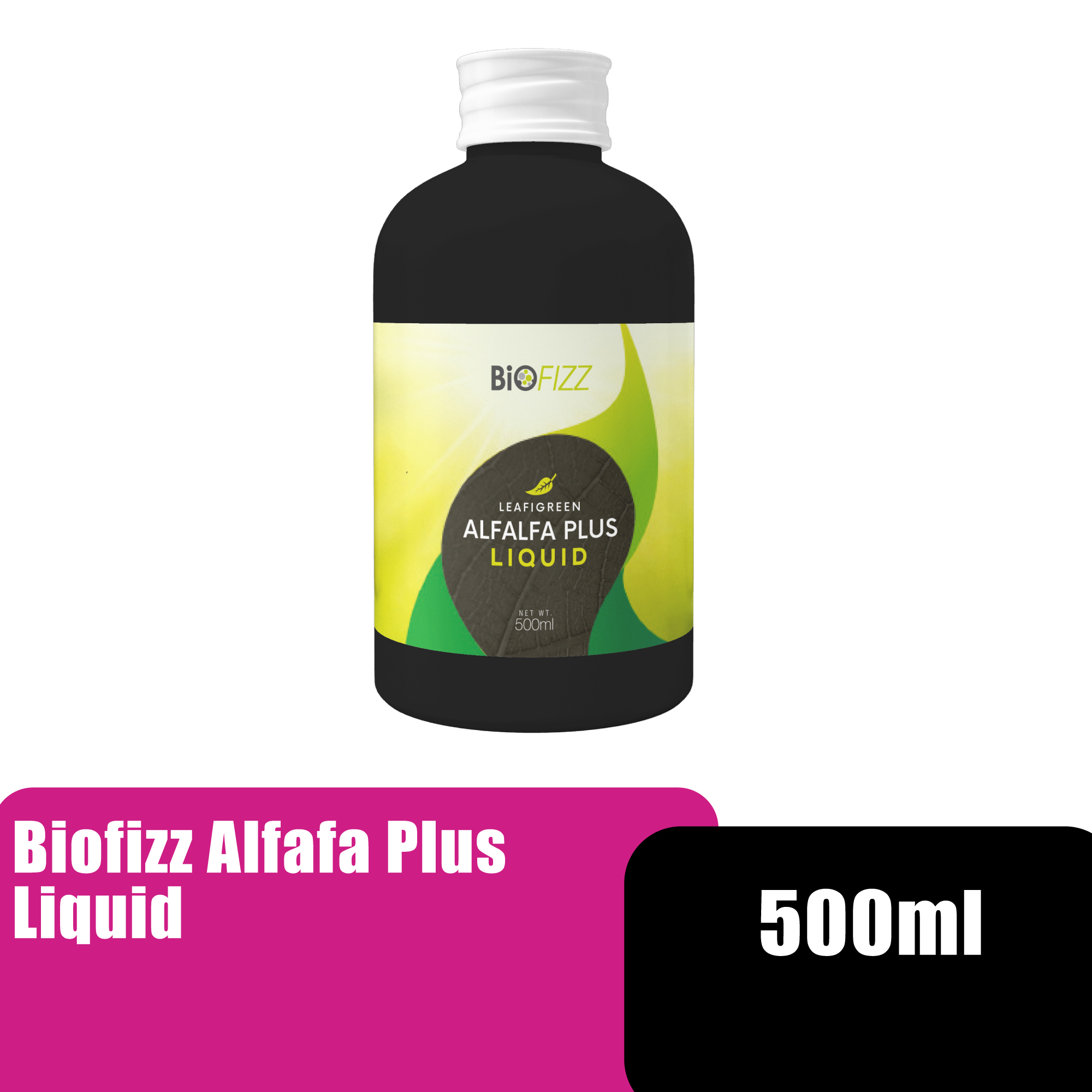 BioFizz Alfalfa Plus Botanical Liquid Chlorophyll as Dietary Supplement for Detox (叶绿素) - 500ml