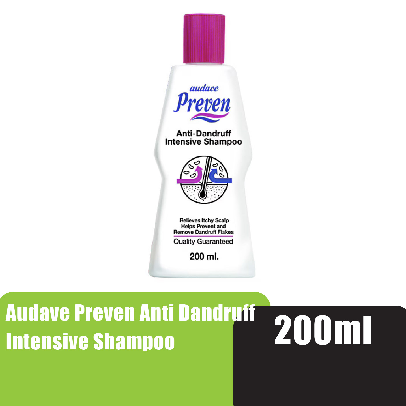 AUDACE PREVEN Anti Dandruff Intensive Shampoo 200ml - Shampoo Kelemumur / Syampoo Dandruff & Scalp Treatment 頭皮屑 洗发水