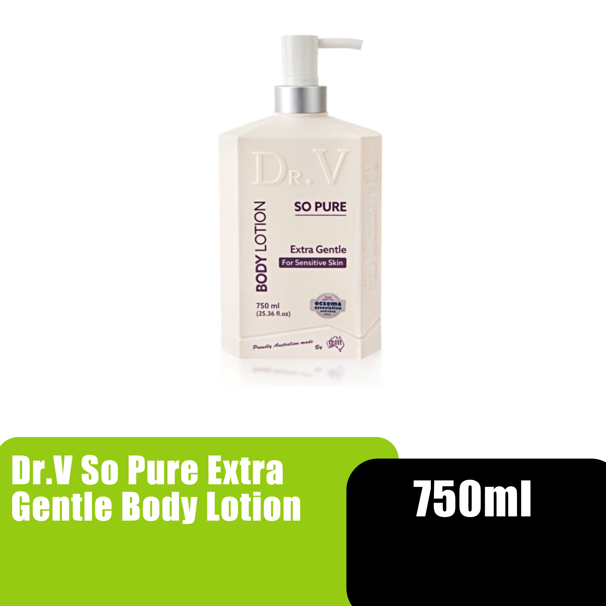 Dr.V So Pure Extra Gentle Hydrating Lotion, Skin Lotion, Moisturizer Lotion Sensitive Skin, Soothing Lotion (身體乳) 750ml
