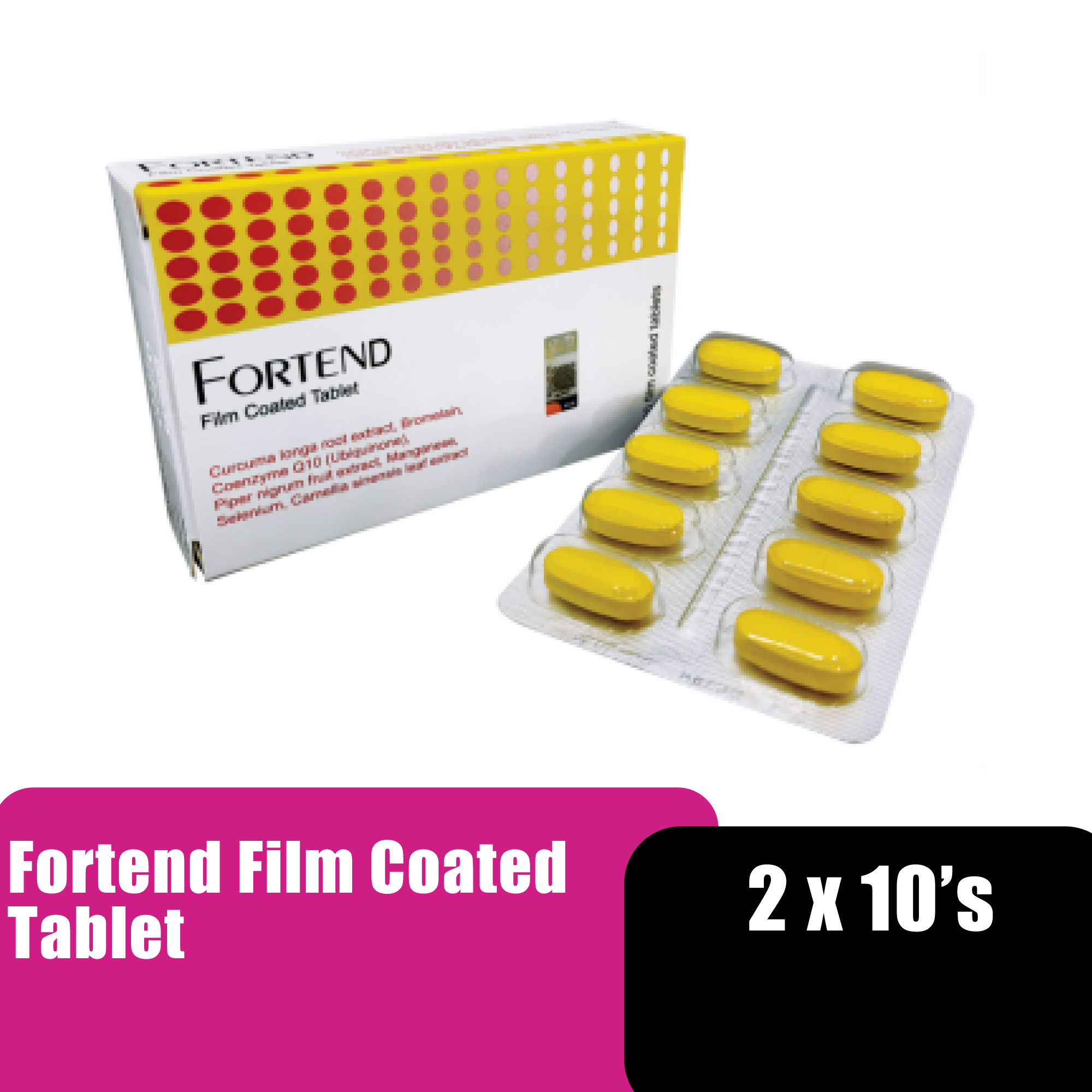 Fortend Anti-Inflammatory Joint Supplement Knee Supplement Antioxidant Supplement Lutut Sakit Lutut Sakit Sendi 2 x 10's