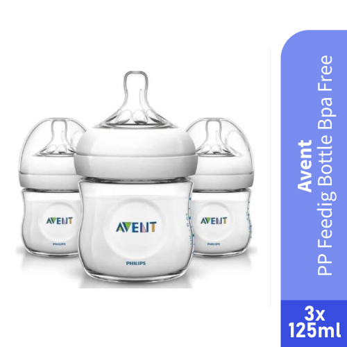 AVENT PP Feeding Bottle BPA Free 3 X 125ml