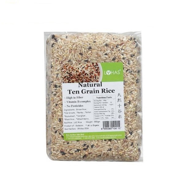 (CLR) LOHAS TEN GRAIN RICE 900G (EXP:28/7/2027)