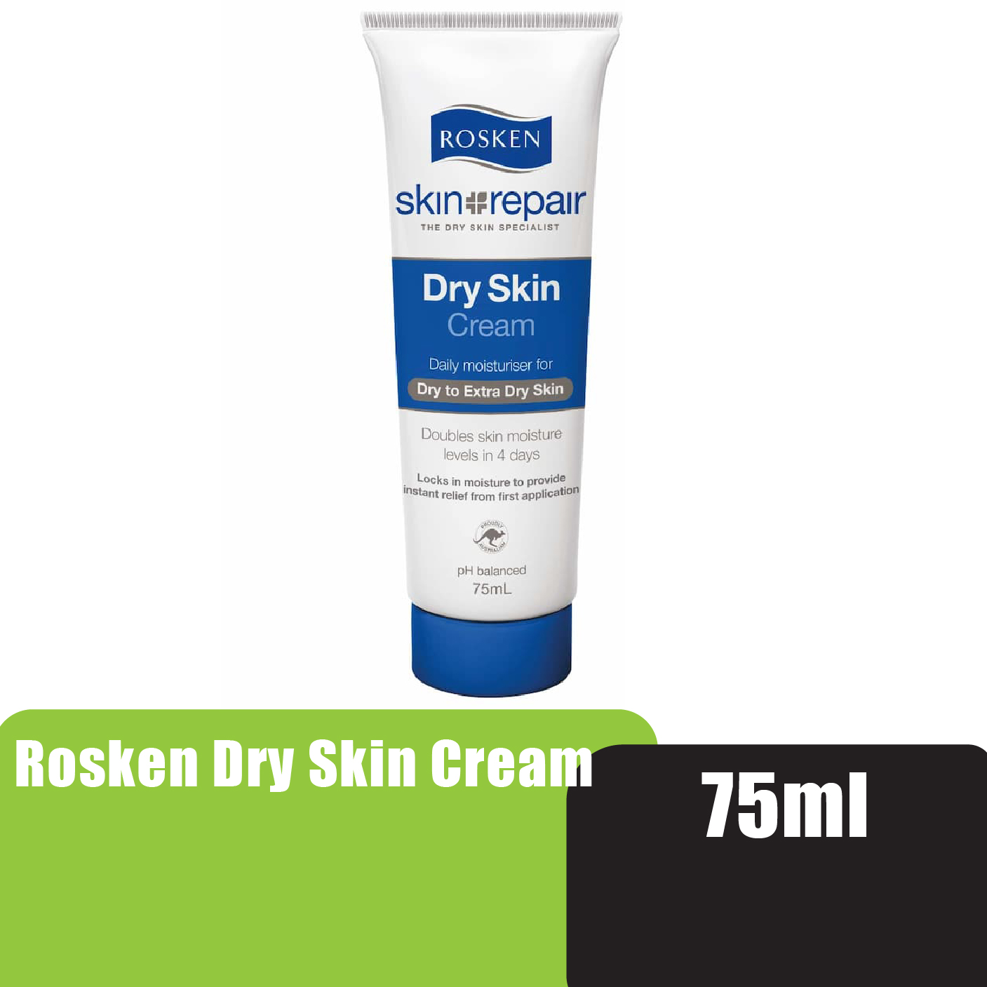 ROSKEN Dry & Sensitive Skin Hand Cream 75ml 皮膚 敏感 止癢护手霜 kulit kering krim tangan