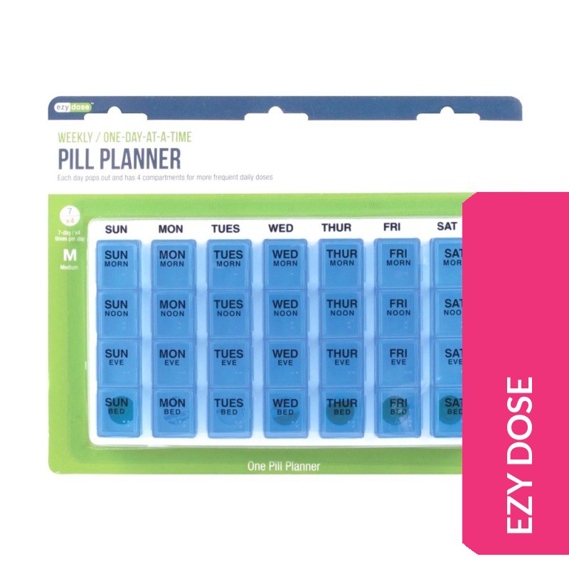 Ezy Dose Weekly / One-Day-At-A-Time Pill Planner Medium