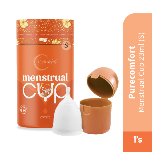 PURE COMFORT Menstrual Cup 23ml (S) [Overflow Period Cup/月经杯/月经/Melancarkan Haid]