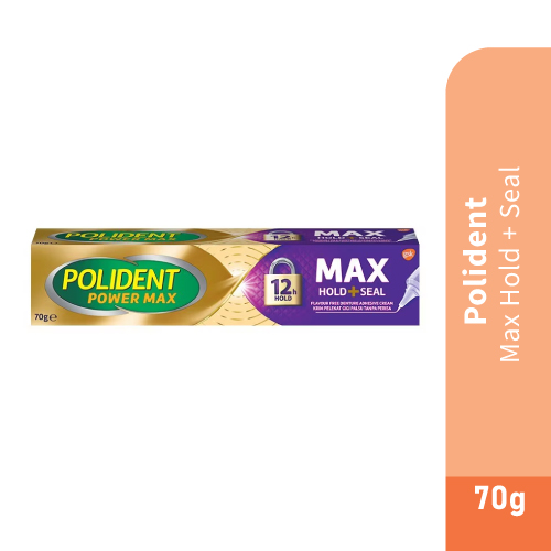 Polident Max Hold + Seal (40g) [Denture Adhesive, Gam Gigi Palsu, Gum Gigi]