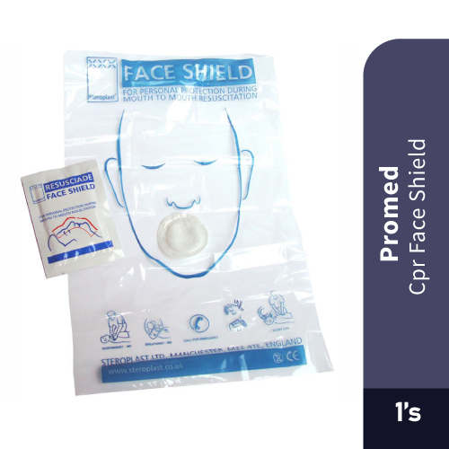 PROMED CPR Faceshield 1's [Face Shield CPR Face Shield, CPR Mask]