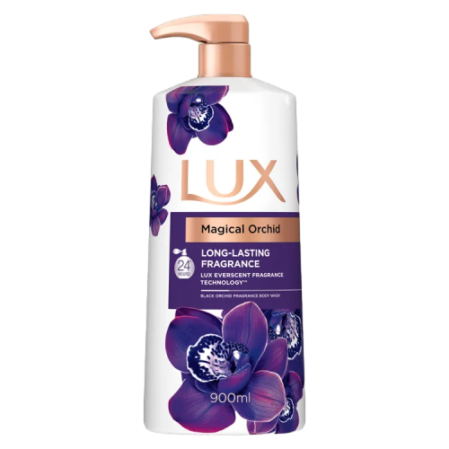 LUX Shower Gel 900ml - Magical Orchid Long Lasting Lux Body Wash, Sabun Badan, Sabun Mandi Wangi Tahan Lama