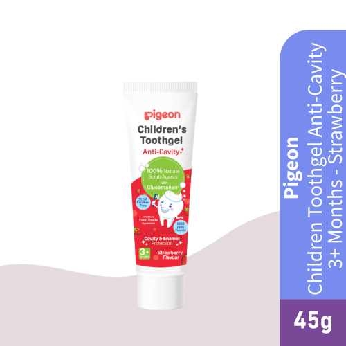 PIGEON Strawberry-Flavored Children's Anti-Cavity Toothgel 45g – Pigeon,Toothpaste, Kids Toothpaste