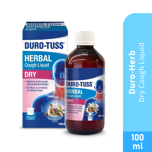 DURO-HERB Dry Cough Liquid 100ml - Cough medicine, utak batuk (咳嗽药水）