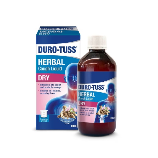 DURO-HERB Dry Cough Liquid 100ml - Cough medicine, utak batuk (咳嗽药水）