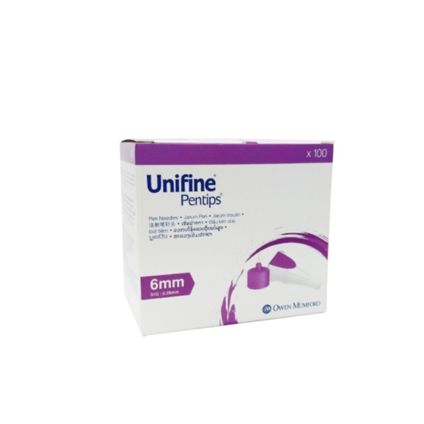 UNIFINE Pentips 6mm 31g Insulin Needle 100's for Jarum Kencing Manis, Jarum Insulin, Insulin Pen Needle, 胰島素針頭