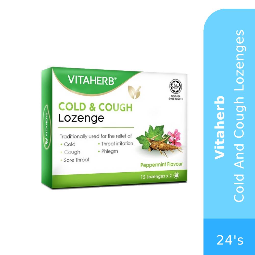 VITAHERB Cold And Cough Lozenges 24's