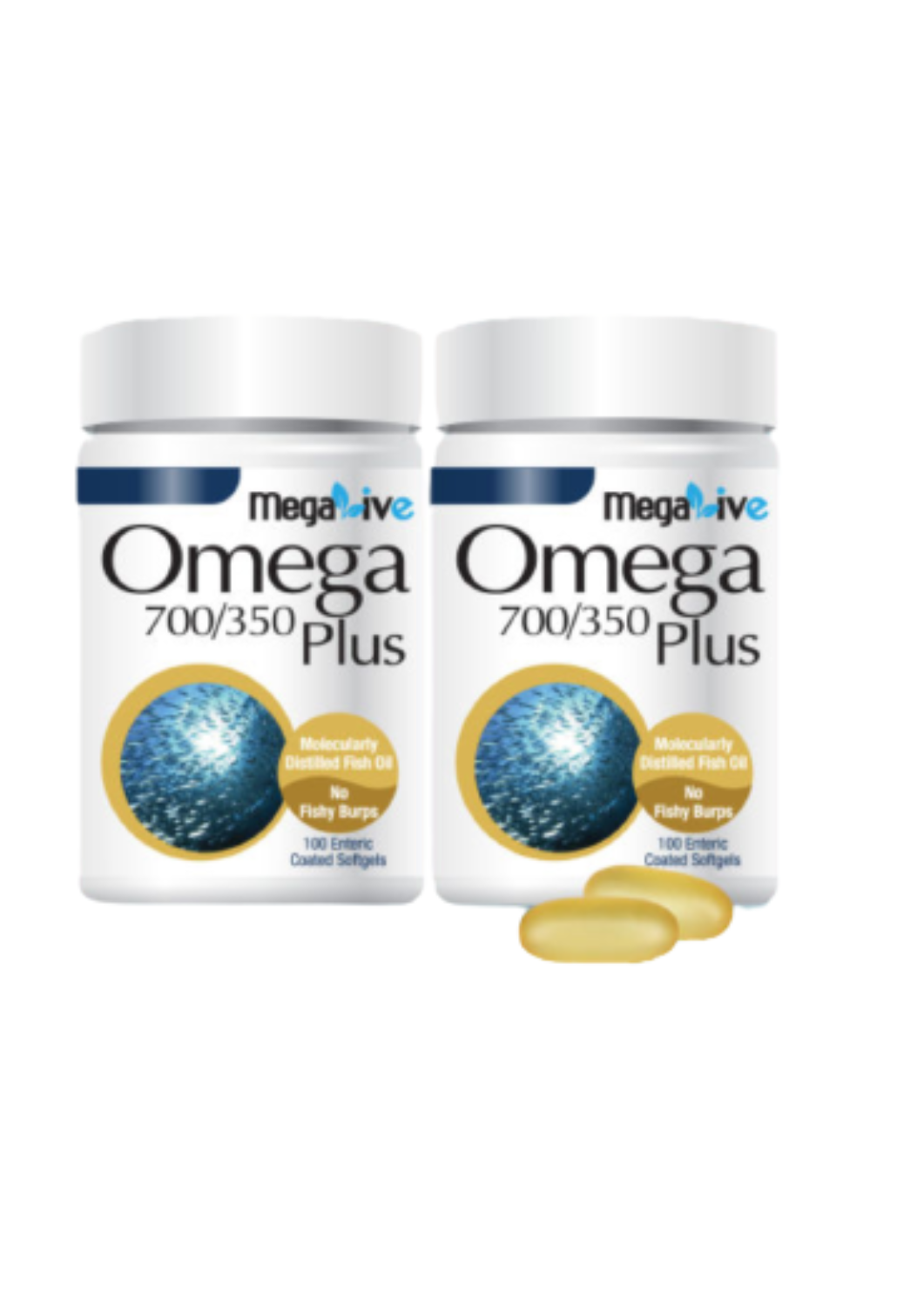 MEGALIVE Omega 700/350 (100's x2) - Supplement , Well Being , Healthy Supplement