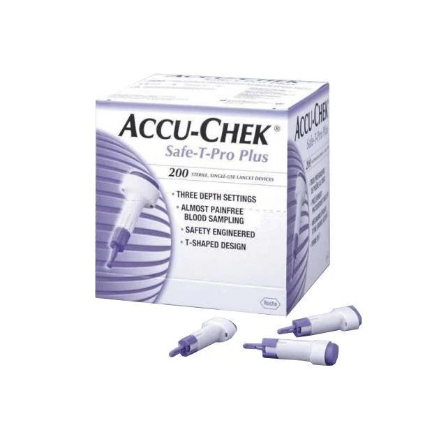 ACCU-CHEK SAFE-T-PRO PLUS 200'S