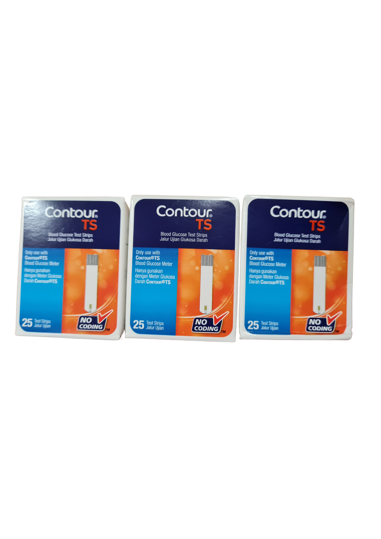 Contour TS Test Strips 25's x3 - Medical Supplies, Medical Test