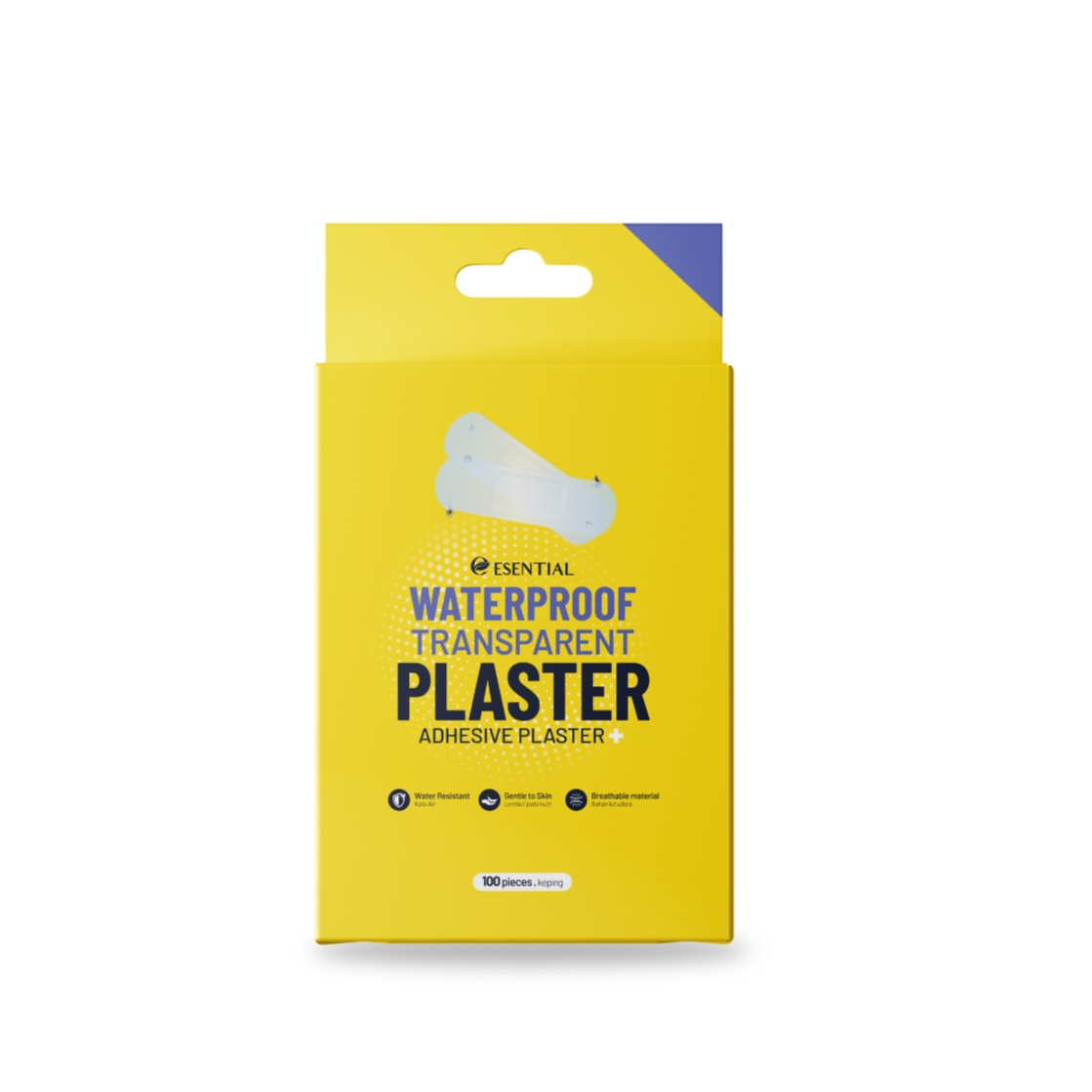 ESENTIAL Waterproof Transparent Plaster 100's - Medical Supplies, Plasters,胶布
