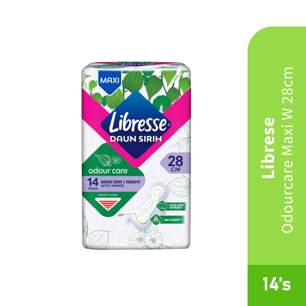 LIBRESSE Maxi Wing Pads 28cm with 14's -Feminine Care, Personal Care