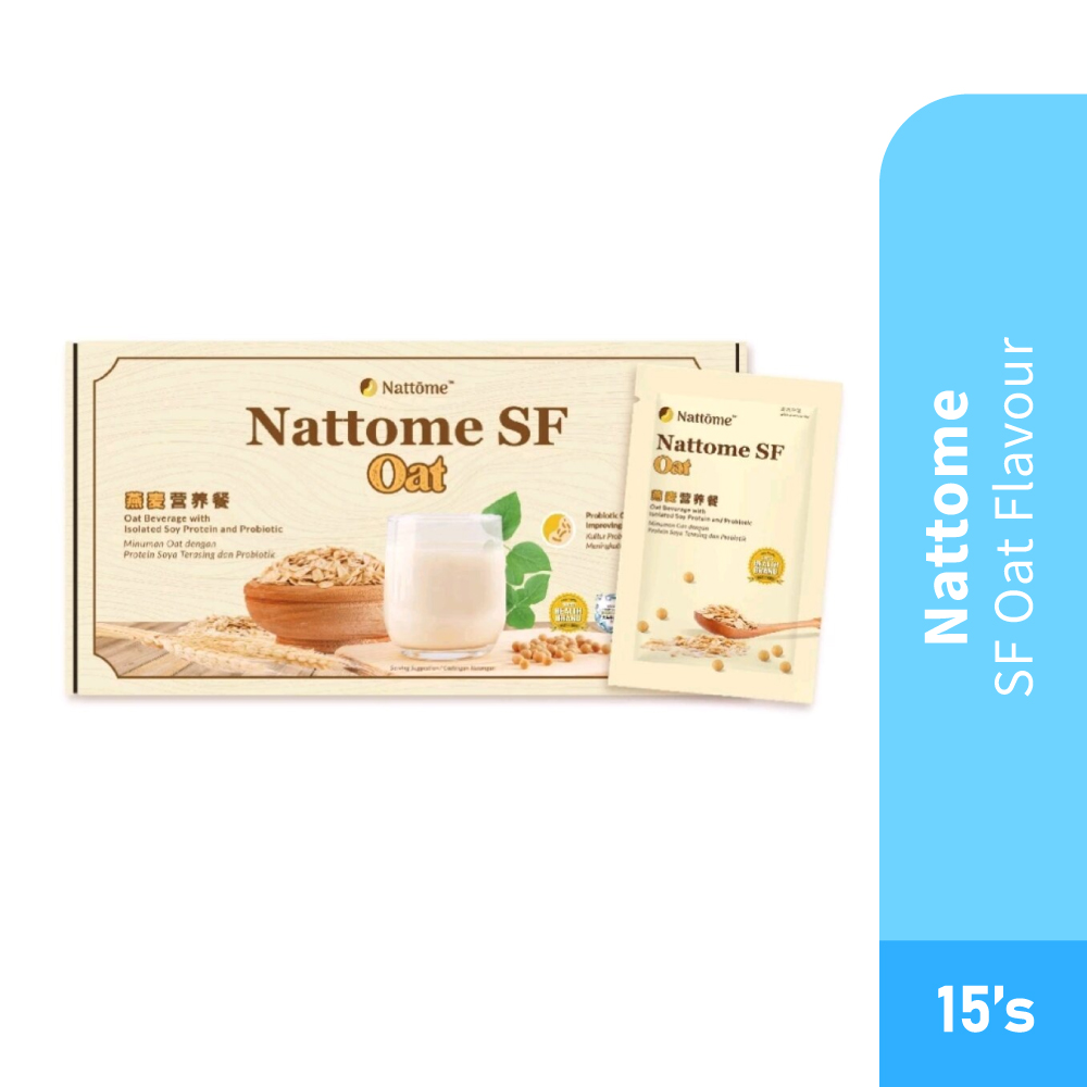 NATTOME SF Oat Flavour 15’s- Food Supplement, Oat, 燕麦