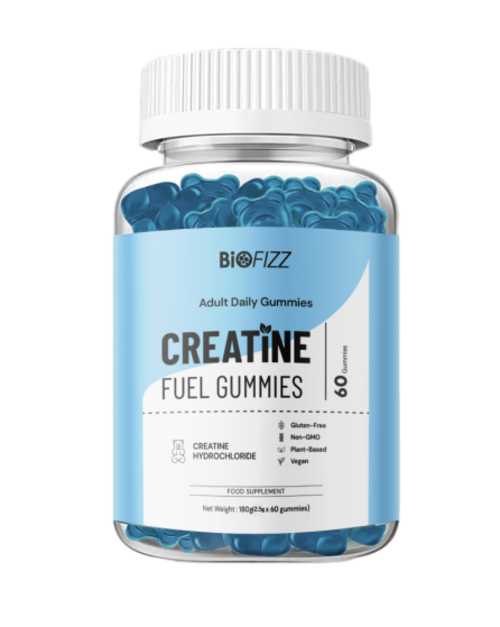 BIOFIZZ Creatine Fuel Gummies 2.5g X 60's for Muscle, Muscle Recovery, Energy Booster, Gummy, Gummy Halal, 软糖