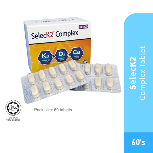 SELECK2 Complex Tablet 60's -Tablet, Vitamin D3, Vitamin K2