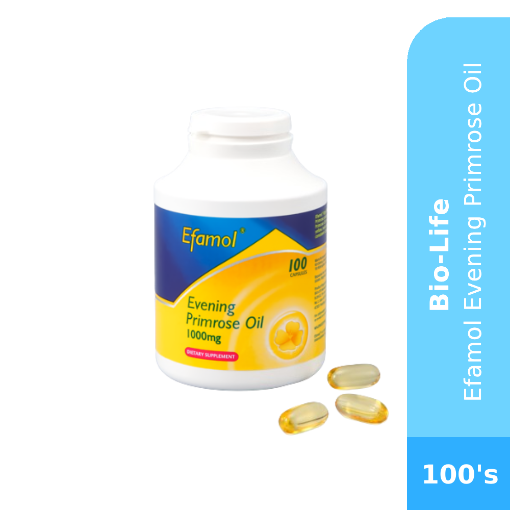 BIO-LIFE Efamol Rigel 1000mg With 100’s – Vitamin E, Supplement , Health Care