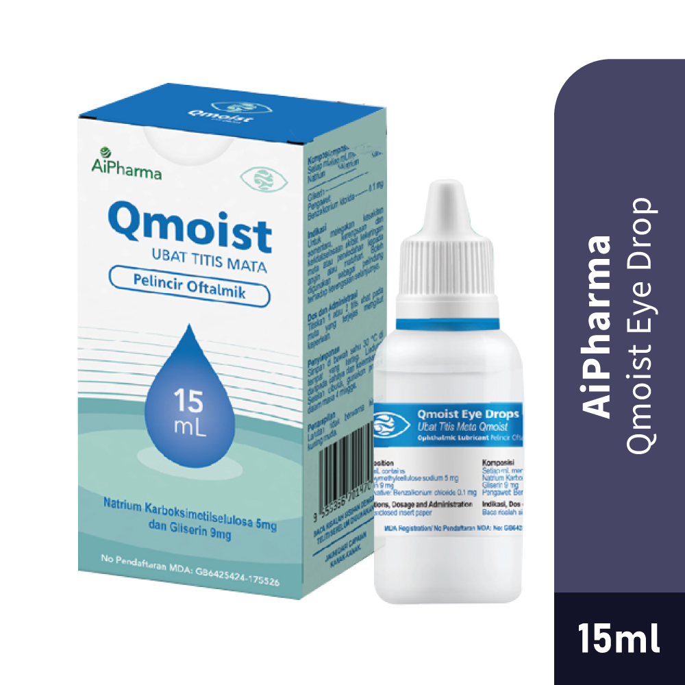 AIPHARMA Qmoist Eye Drops 15ml- Eye Drop, Eye Care, 眼药水