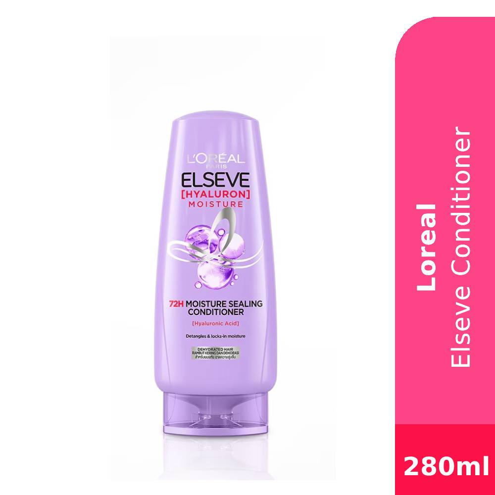 LOREAL Elseve Conditioner 280ml - Hyaluron Hair Conditioner with Hyaluronic Acid, Loreal Conditioner, 护发素