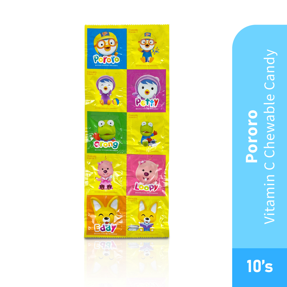 PORORO Vitamin C Chewable Candy 10's- Candy, Vitamin C,糖果