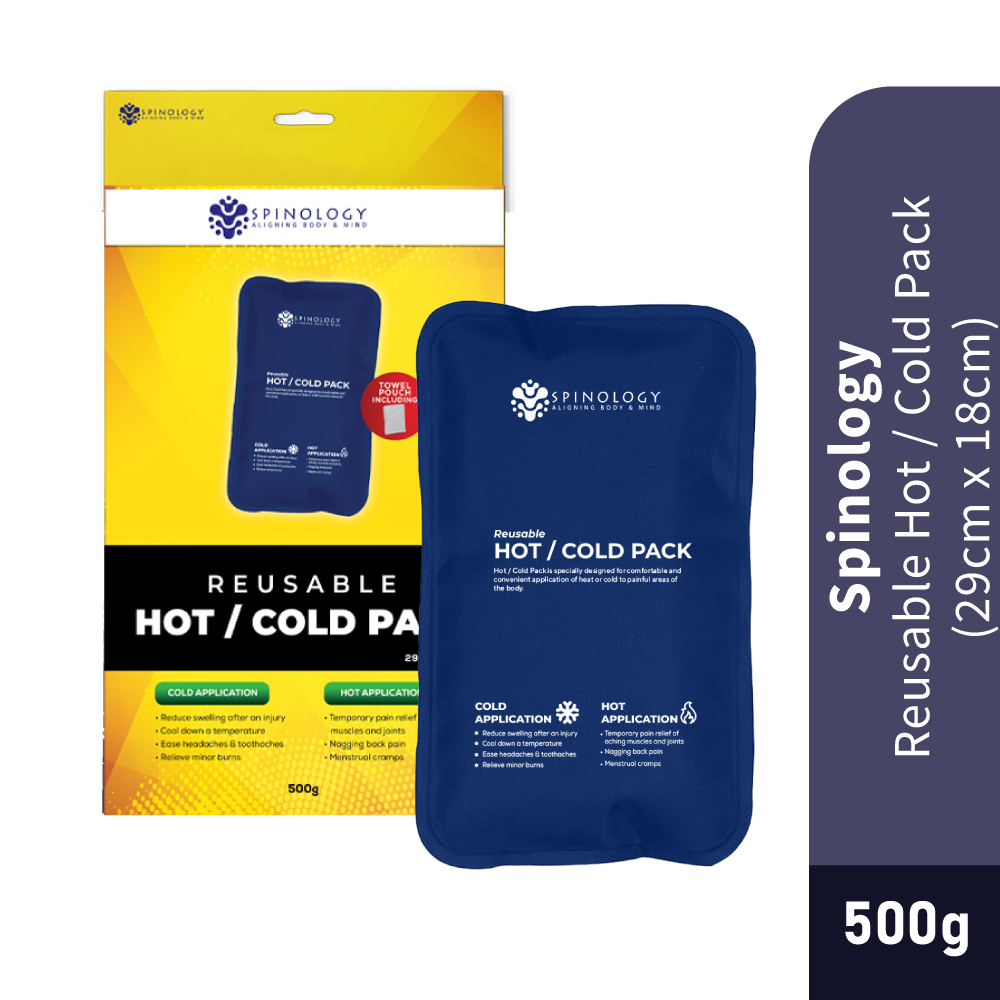 SPINOLOGY Reusable Hot / Cold Pack With Cotton Cover 29cmx18cm 500g- Hot Pack, Cold Pack, Hot Cold Pack