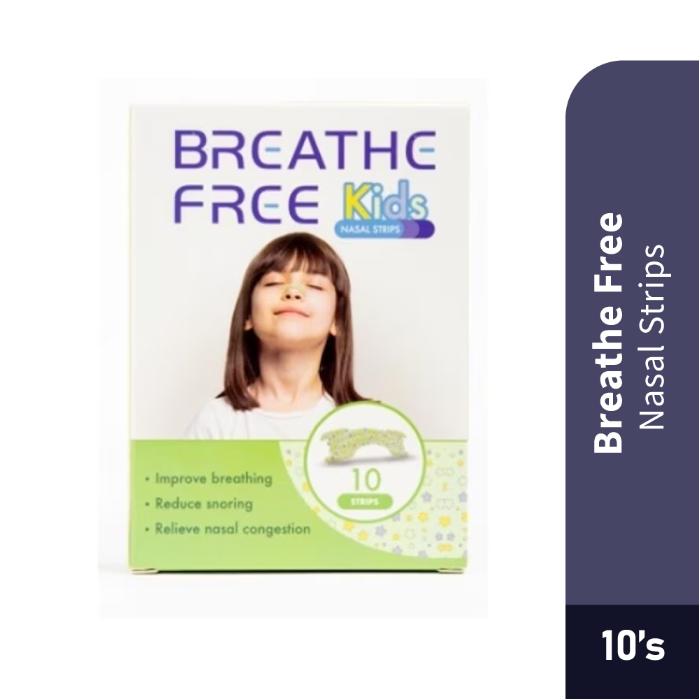 BREATHE FREE Nasal Strips Kids 10's - Nasal Strip, Snoring, Snore Stopper