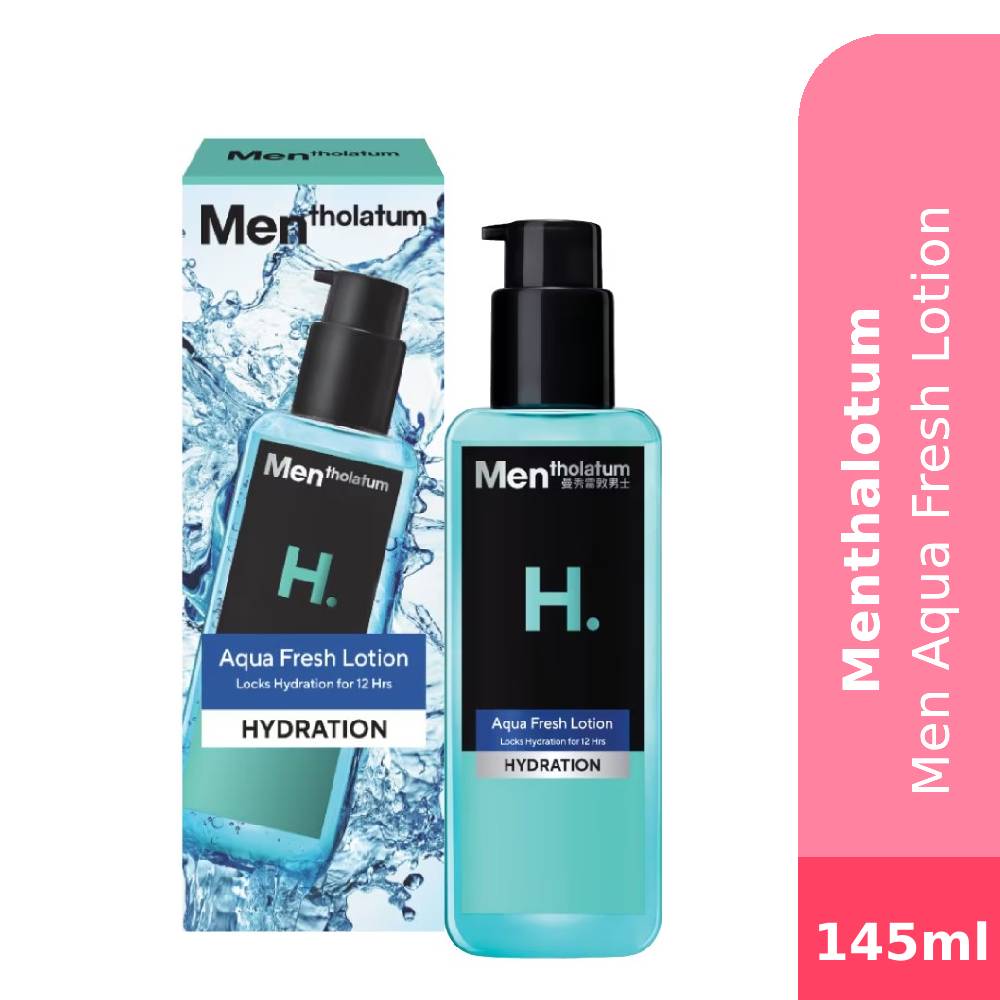 MENTHOLATUM Men Aqua Fresh Lotion 145ml- Lotion, Hydration, Hydrating Toner