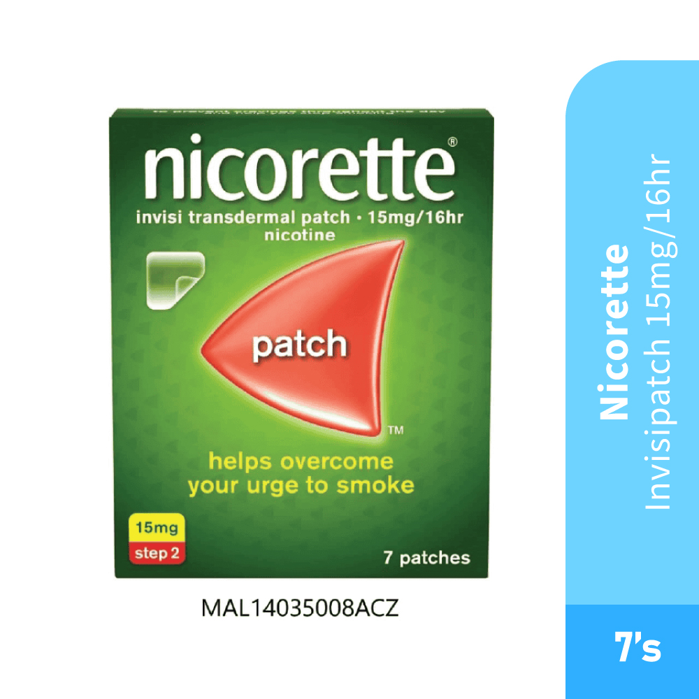 NICORETTE Invisipatch 15mg/16hr 7's