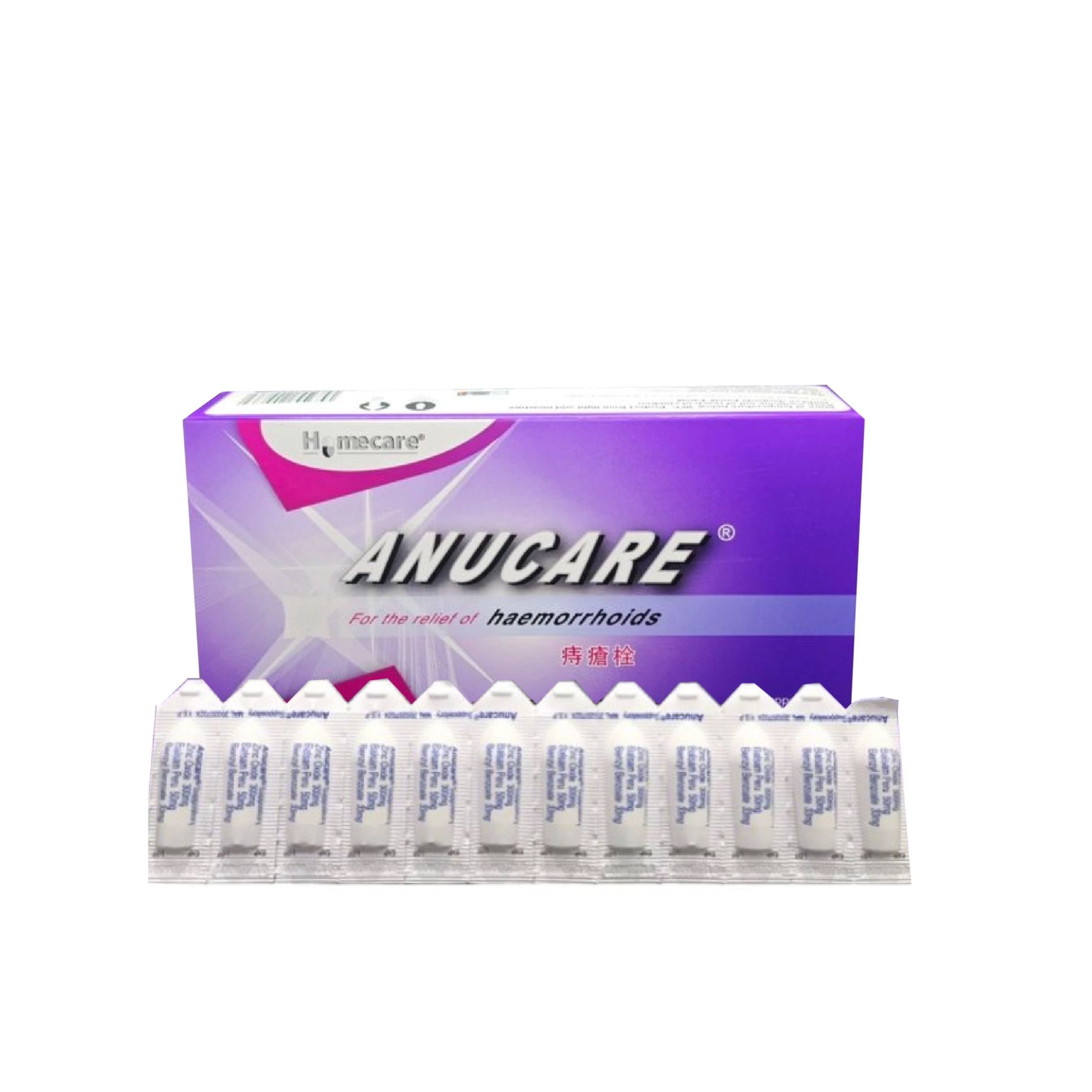 ANUCARE SUPPOSITORY 12's