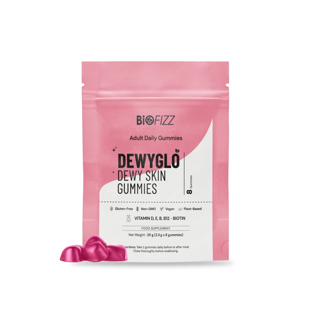 BIOFIZZ Dewyglo Dewy Skin Gummies 2.5g X 8's for Hair, Nail, Skin Supplement with Biotin, 软糖