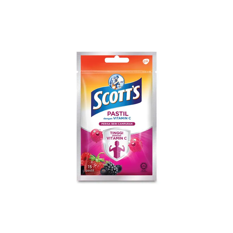 SCOTT'S VITAMIN C PASTILLES 15'S + 3'S - MIX BERRIES