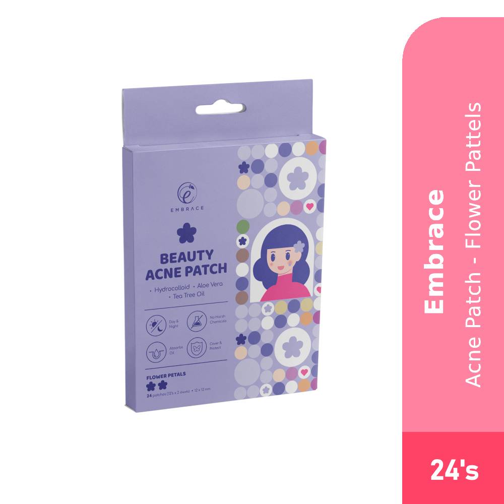 EMBRACE Beauty Acne Patch 12's X 2 - Flower Petals Pimple Patch, Patch Jerawat, Patch Acne, Ance Patch, 痘痘贴