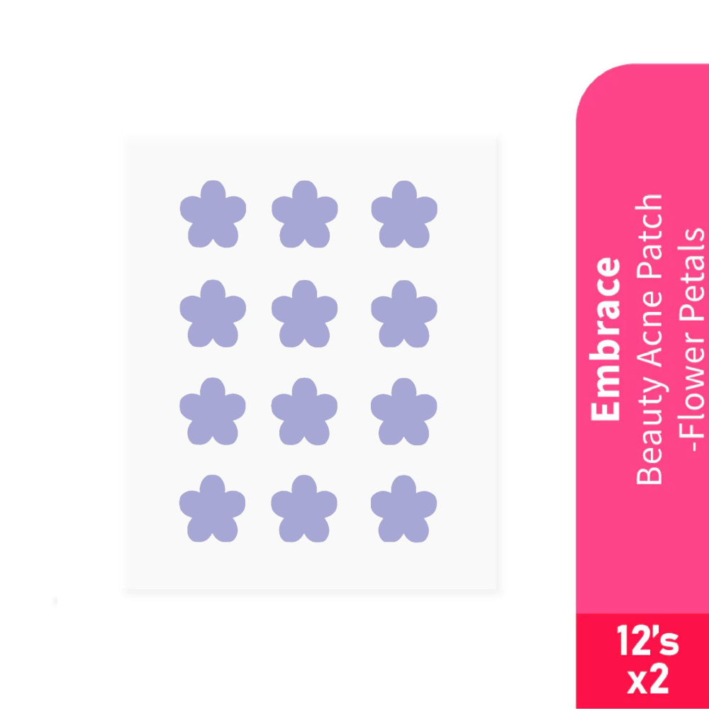 EMBRACE Beauty Acne Patch 12's X 2 - Flower Petals Pimple Patch, Patch Jerawat, Patch Acne, Ance Patch, 痘痘贴