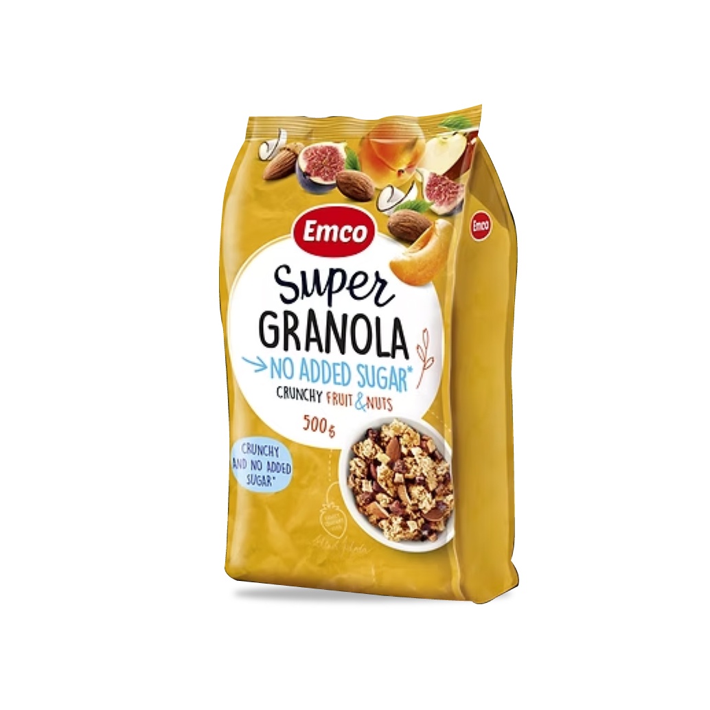 EMCO Premium Granola Sugar Free Fruit 500g Snack Halal, Kekacang, Keropok, Snacks, Kudap Kudap, 零食