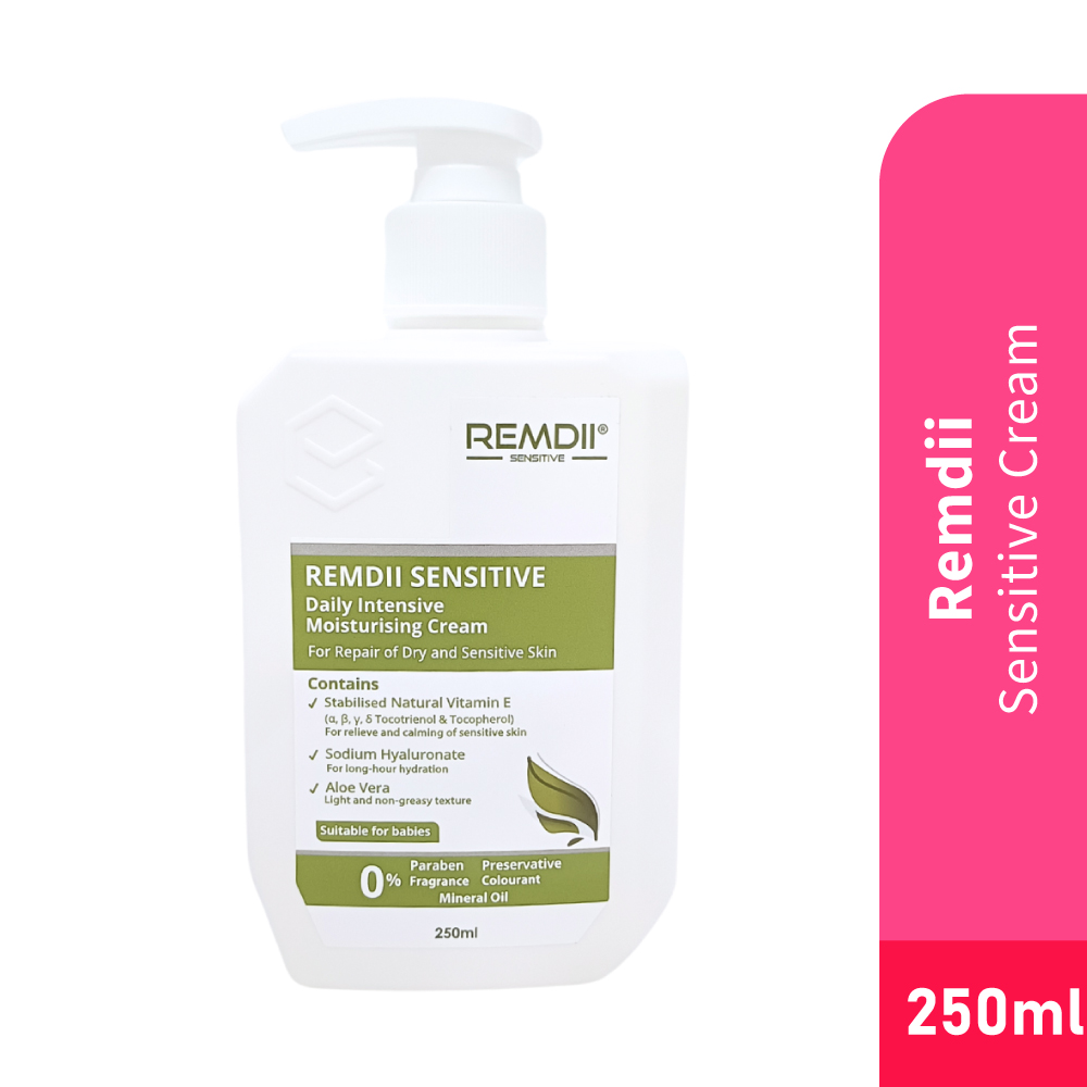 REMDII Sensitive Cream 250ml for Moisturizing Cream, Vitamin E Cream, Aloe Vera Cream, Moisturizer