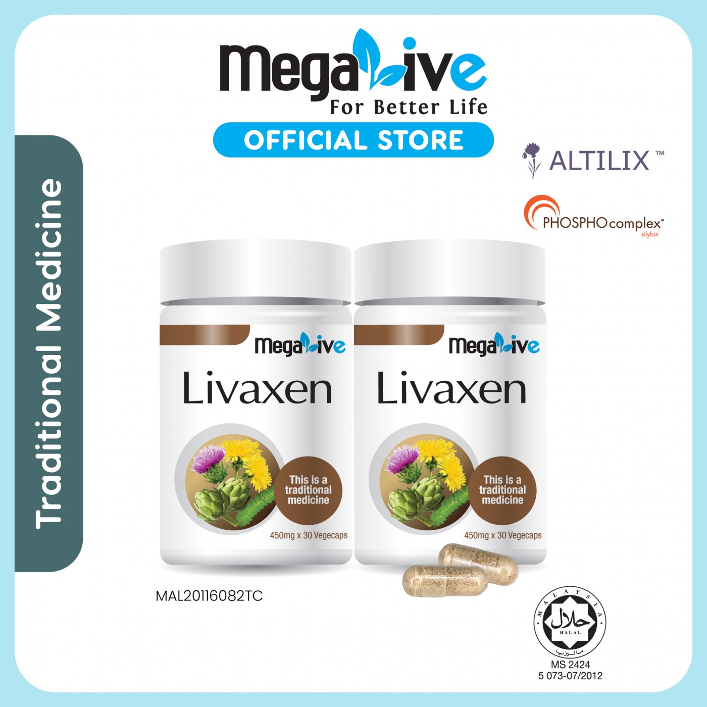 MEGALIVE LIVAXEN 30'S X 2