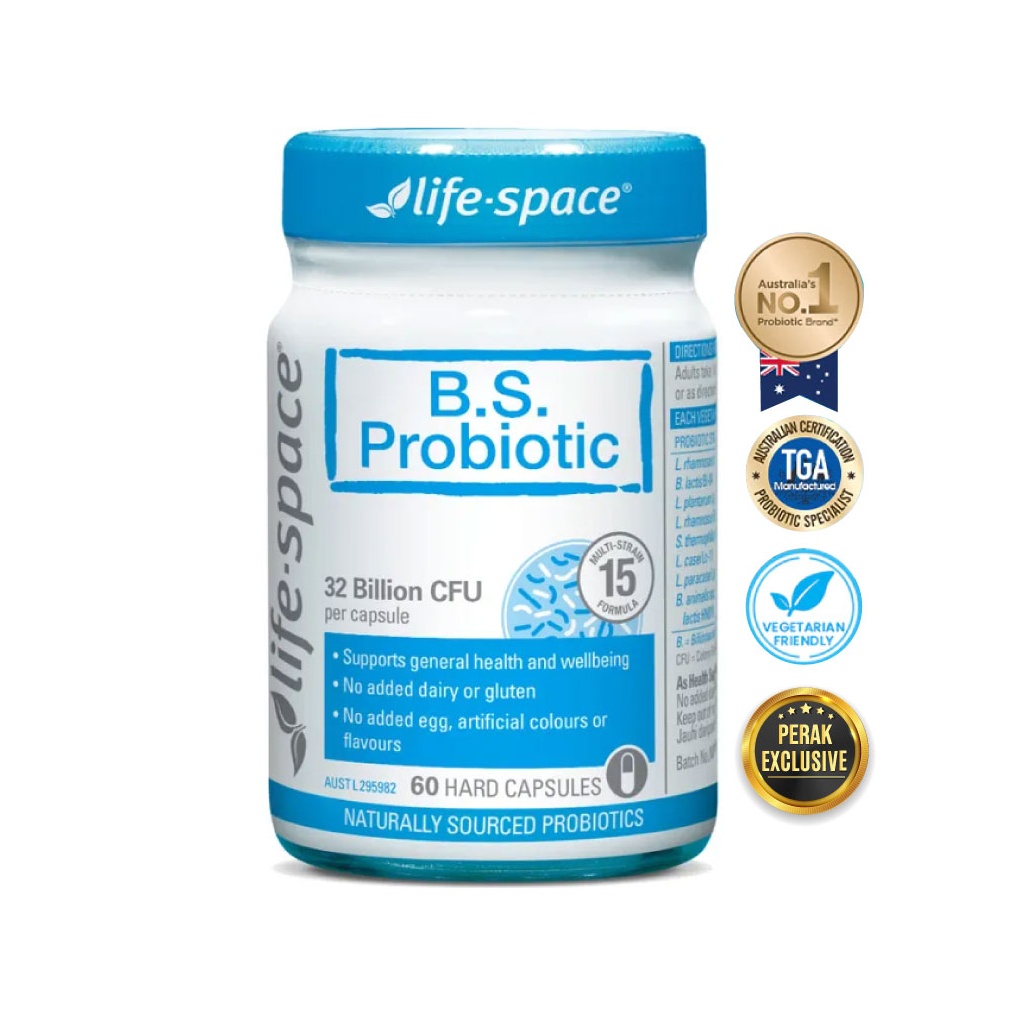 LIFE SPACE Bs Probiotic 60's Broad Spectrum Probiotic, Probiotic Supplement, Probiotics, Lifespace, 益生菌