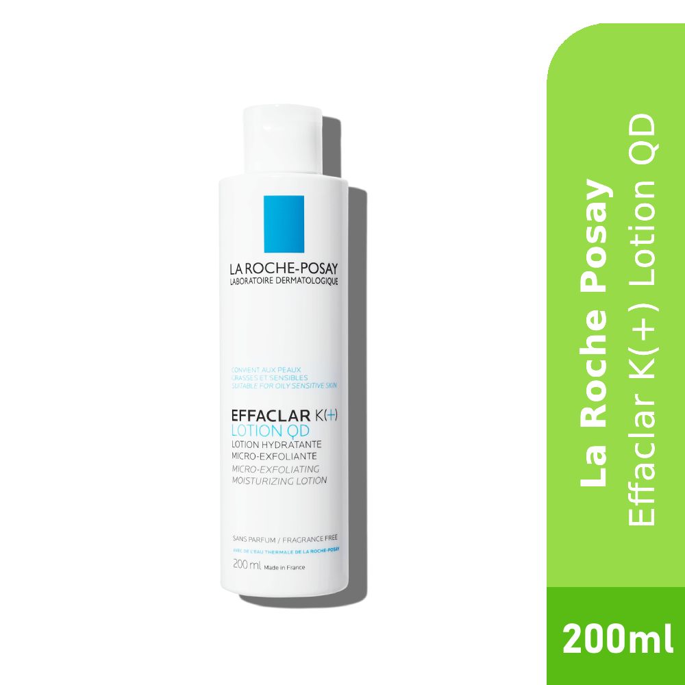LA ROCHE POSAY Effaclar K+ Lotion Muka QD 200ml with Salicylic Acid, Pelembab Muka, Face Moisturizer