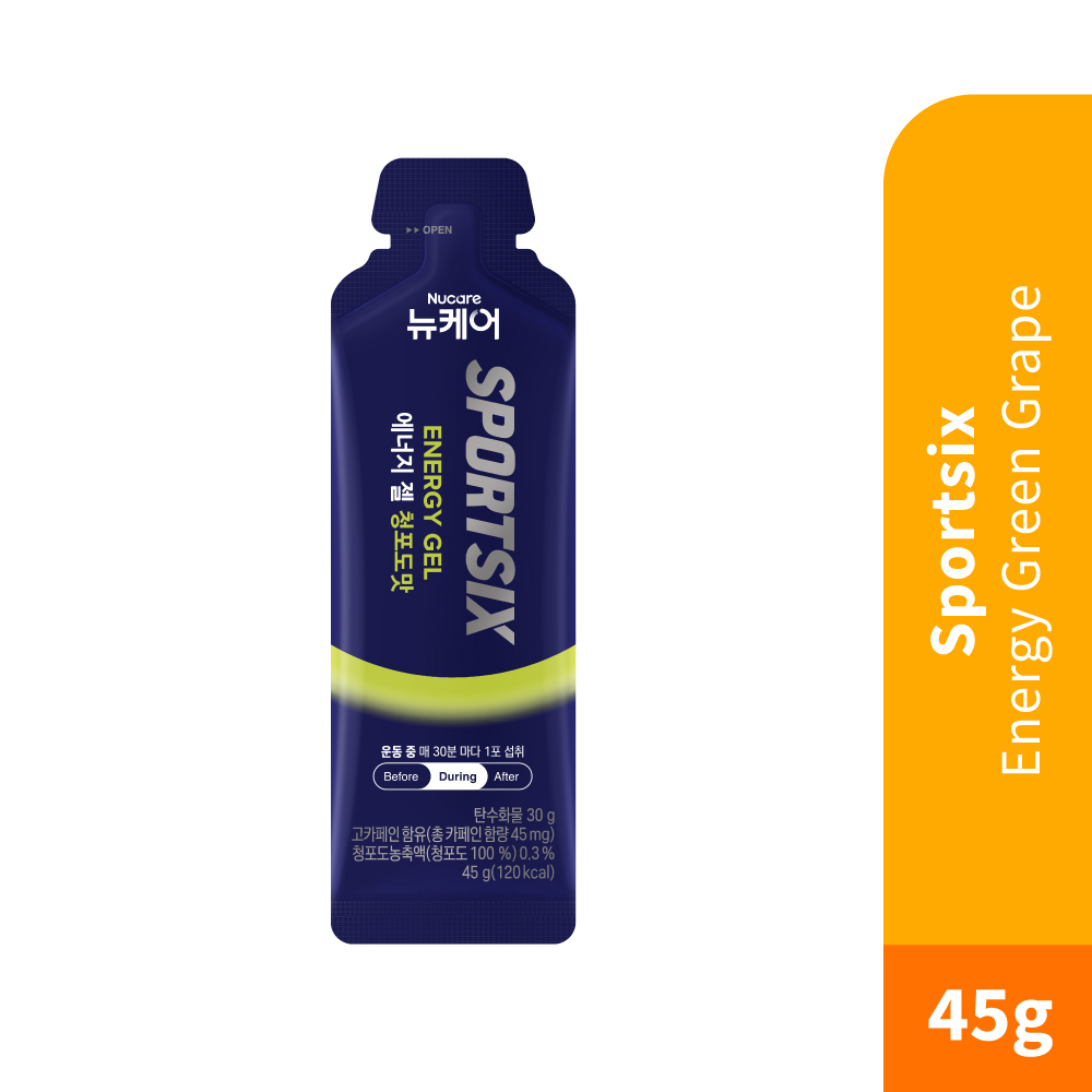 SPORTSIX Energy Gel Grape 45g for Energy Booster, Energy Gel Running, Tambah Tenaga