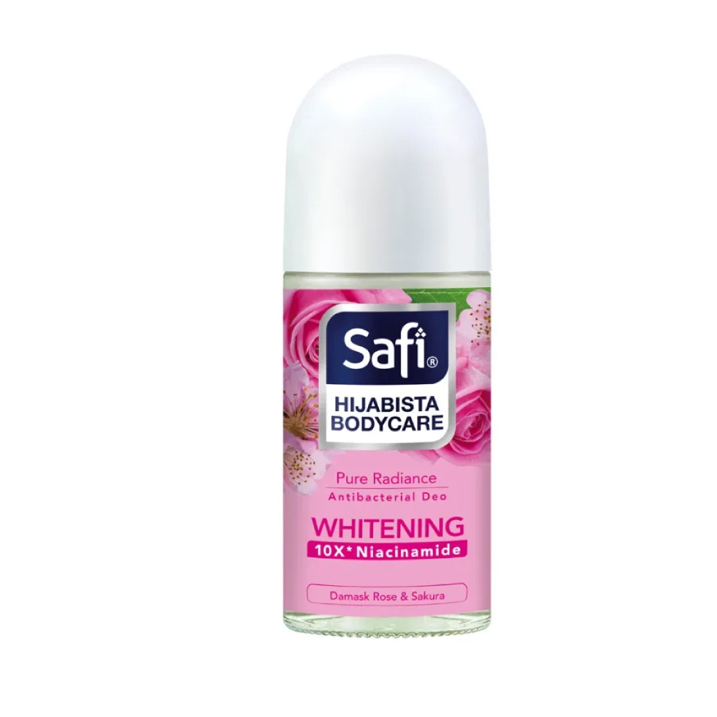 SAFI Antibacterial Deo Roll On 50ml - Pure Radiance Deodorant Safi, Ketiak Wangi Deodorant