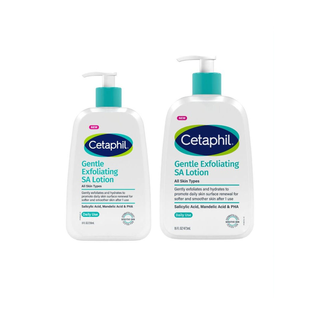 CETAPHIL Gentle Exfoliating Salicylic Acid Lotion 236ml / 473ml Cetaphil Lotion, Cetaphil Moisturizer