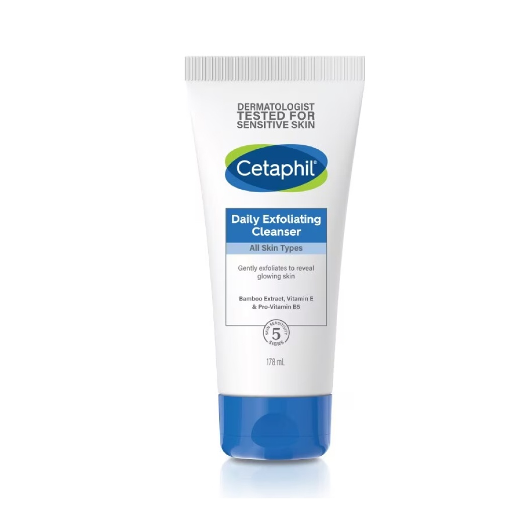CETAPHIL Daily Exfoliating Facial Cleanser 178ml for Face Wash, Cetaphil Face Wash